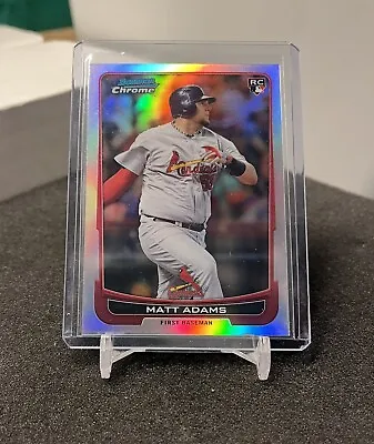 Matt Adams 2012 Bowman Chrome 23 St. Louis Cardinals Rookie Refractor 218/300 • $2.35