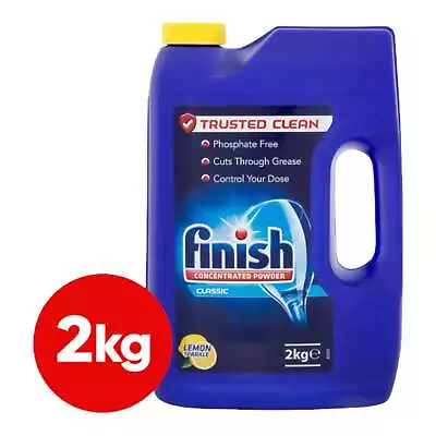 Finish Classic Concentrated Dish Washing Powder Lemon Sparkle 2kg • $19