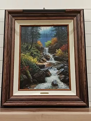 Mark Keathley “Mountain Cascade” Cert Of Authenticity S/N 29/50 24X18 Framed. • $500