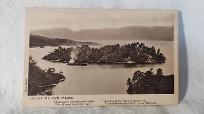 Vtg Postcard Ellen's Isle Loch Katrine Lady Of The Lake Poem Pixie Series (A153) • £4.82
