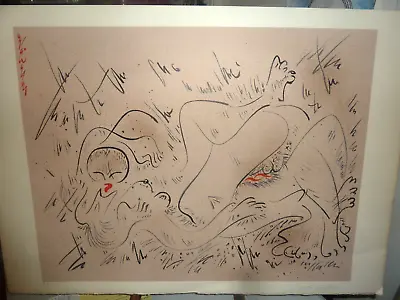 Original Color Lithograph  Mythologie Sexuell  By Andre Masson 1970 • $160