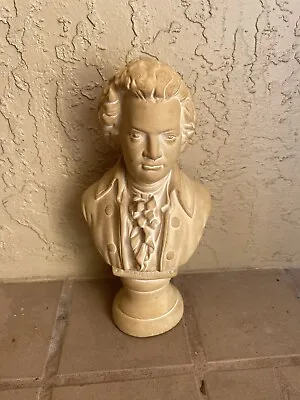 Vintage 12  Mozart Bust Classical Music Art Sculpture Statue • $80