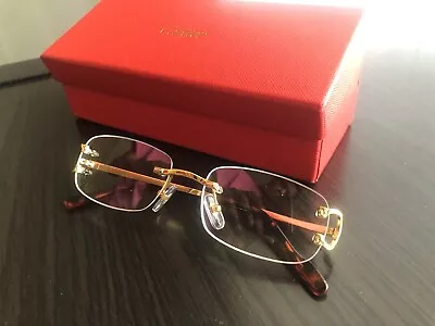$250 • Buy Cartier Unisex Eyeglasses Vintage Frames - New Old Set - Full Set Included