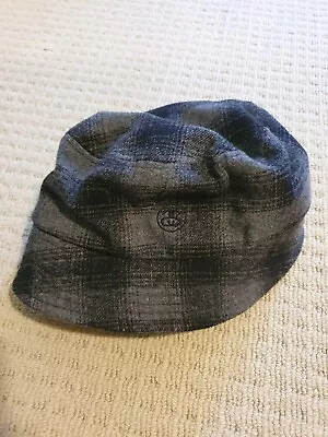 Stussy Checked Wool Blend Vintage Bucket Hat Grey Black Unisex • $35