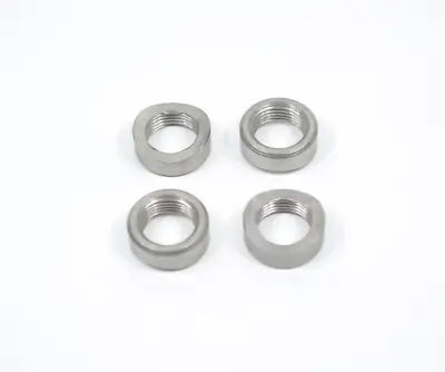 (4 Pk) Stainless 18mm X 1.5 Weld In Curved 02 Bung Female Fitting Oxygen Sensor • $19.99