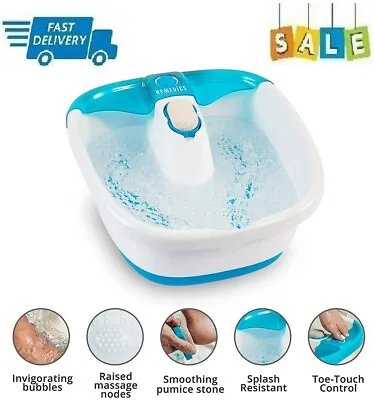 X Large Feet Foot Spa Bath Massager Heat Soaker Massage Bubble Roller Deep Soak • $34.97