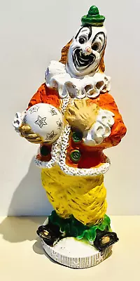 Vtg 1966 Universal Statuary Kendrick Happy Clown Statue Chalkware 17  Figurine • $24.99