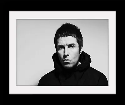 LIAM GALLAGHER Black Whitevintage Style Print Mounted Or Framed FREE POST Ref381 • £9.99