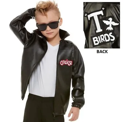 Childs Boys Officially Licensed Grease T Bird Fancy Dress Jacket By Smiffys • £26.99