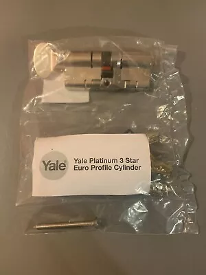 Yale Platinum 35/35 Thumb Turn 3Star High Security Cylinder Euro Lock Anti Snap • £22