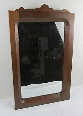 Antique Walnut Victorian Walnut Framed Mirror Ca 1890's • £38