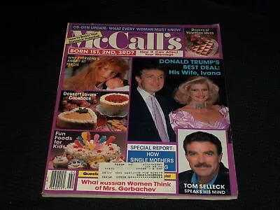 1989 February Mccall's Magazine - Donald & Ivana Trump Front Cover - E 674 • $60