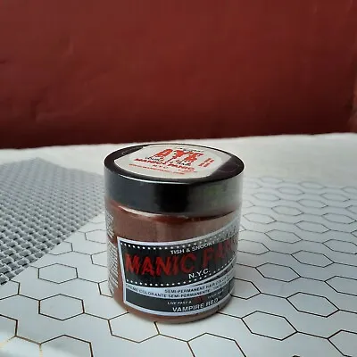 Manic Panic Vegan Semi Permanent Hair Dye Color Cream 4 Oz. Vampire Red Sealed  • $19.99