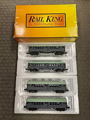 + MTH O Gauge RailKing Metropolitan Green LO-V 4-Car Subway Set PS.2 30-2756-1 S • $399.99