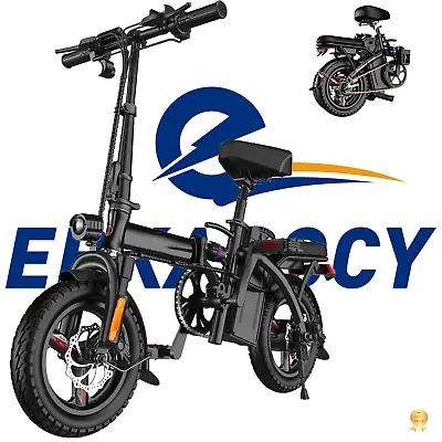 Commuter Ebike 14  Tire Folding Electric Bike Bicycle UL 2849 Certified 48V New • $489.90