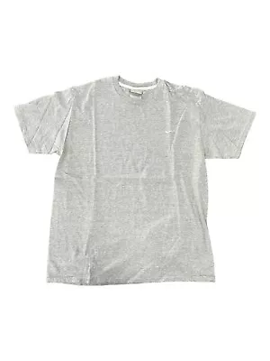 Vintage 90s Nike Gray Tag T-Shirt  XL Gray White Little Embroidered Check Chest • $19.99