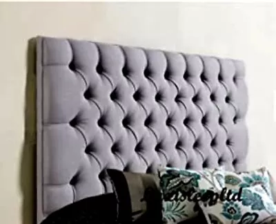 ColchesterHeadboard Crushed VelvetButtons3FT 4FT6 5FT 20 26 30'' • £54.99