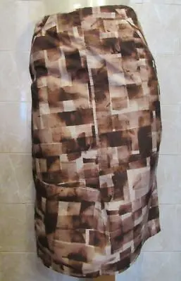 Marni Italian Designer Asymmetric Cotton A-Line Plaid Print Skirt 42/8 • $59.99