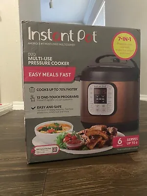 Instant Pot Duo 60 Copper Stainless 7-in-1 Multi Programmable Pressure Cooker • $65