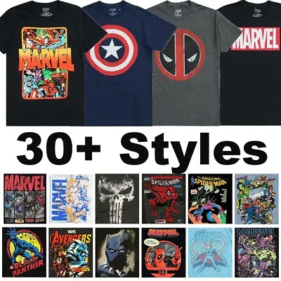 $14.99 • Buy Marvel Comics Men's Officially Licensed Superhero Assorted Graphic Tee T-Shirt
