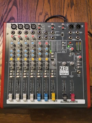 £250 • Buy Allen&Heath ZED Sixty 10FX 10-channel Sound Mixing Console 