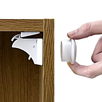 Magnetic Child Safety Locks For Cupboards And Drawers - 10 Locks 2 Keys By Baba • £23.17