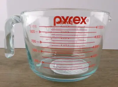 Pyrex Measuring Cup 4 Cup (32 Oz) Glass Clear/Red New A2 • $9.99