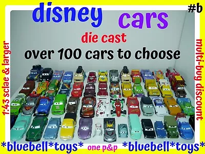 Disney Pixar Cars Planes DIE CAST Metal Large 1:43 Scale Over 100 Cars One P&P • £19.99