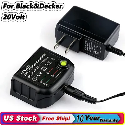 20V Lithium Battery Charger LCS1620 For BLACK+DECKER PORTER-CABLE LBXR20 PCC685L • $11.98