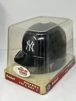 New York Yankees Riddell Mini Batters Helmet With Display Stand MLB New In Box • $34.75