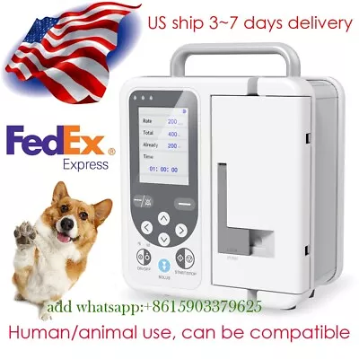 Infusion Pump Accurate Standard IV Fluid Medical AlarmFor Human/animal Use • $299