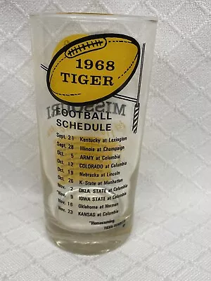 University Of Missouri Football RARE 1968 Glass Tumbler Mizzou Tigers MFA Oil • $19.99