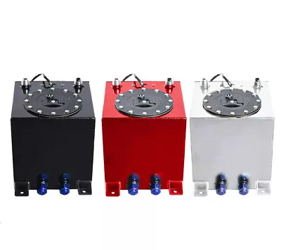 New 2.5 Gallon Universal Aluminum Racing Drift Fuel Cell Gas Tank + Level Sender • $53.99