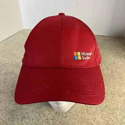 Microsoft Surface Computer Red Baseball Cap Hat Strapback • $12.95