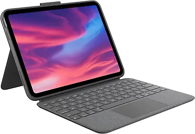 Logitech Combo Touch Detachable Keyboard Case For IPad 10th Gen - Grey - Italian • £133.99