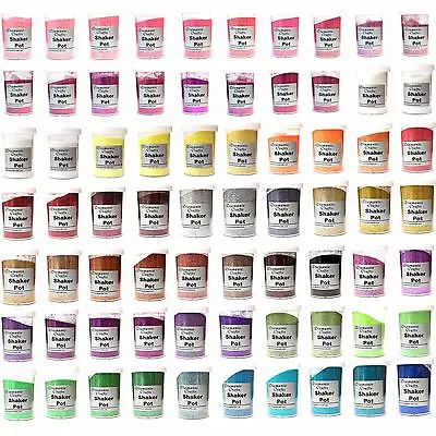 Glitter Shaker Pot With 100g Gram Glitter Nail Body Art Glass Craft Fine 0.008 • £3.49