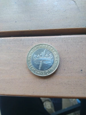 £2.20 • Buy 2016 William Shakespeare 2 Pound Coin Crown