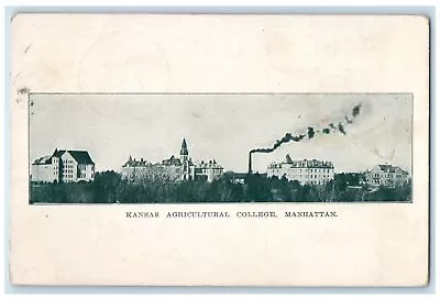 1914 Kansas Agricultural College Building Exterior Manhattan Kansas KS Postcard • $19.95