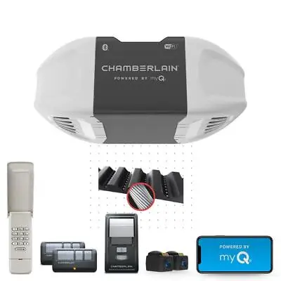 Chamberlain Garage Door Opener 3/4 HP Quiet Belt Drive Smart App Remote Control • $242.79