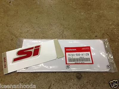 Genuine OEM Honda Civic Si Rear Emblem 1999 - 2000 • $45.95