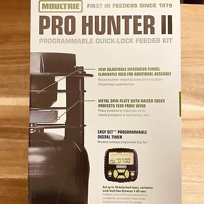 Moultrie Pro Hunter 2 II Deer Feeder Kit Hunting BRAND NEW IN BOX Programmable • $44.80