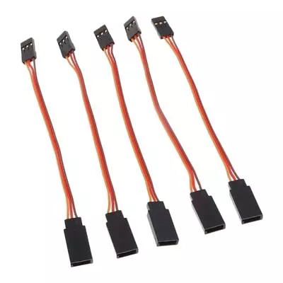 10x 100-500mm Servo Extension Lead Wire Cable For RC Futaba JR Male To Female; • £3.68