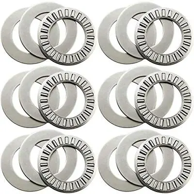 6sets Thrust Needle Roller Bearings Two Washers 3/4 Heat Resistance Steel Roller • $11.02