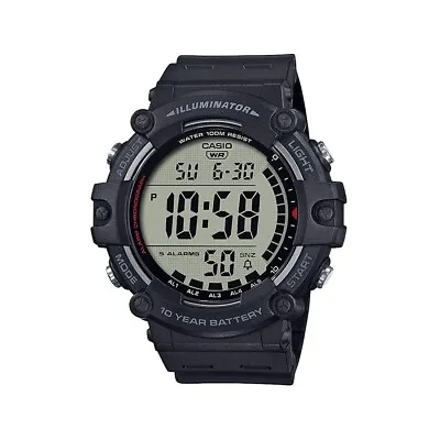 £42.99 • Buy CASIO AE-1500WH-1AVEF Mens Watch Silicone Black Chrono Timer Alarm Digital