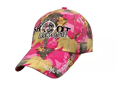 Women's Full Pink Camo Hat Country Muddy Southern Girl Hunt Deer Hunting Hat • $14.99
