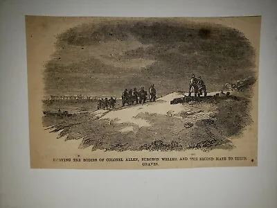 Colonel Allen Surgeon Weller Graves Buried 1863 Civil War Sketch • $29.99