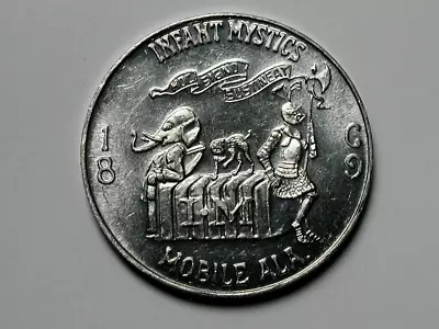 1981 MARDI GRAS Infant Mystics Parade MOBILE (ALA) MASK Doubloon Throw Medal • $11.31