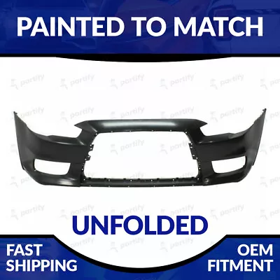 NEW Painted To Match 2008-2009 Mitsubishi Lancer Evolution Unfolded Front Bumper • $681.99