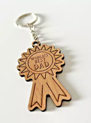 World's Best Dad Father's Day Birthday Keyring Keepsake Gift • £2.99