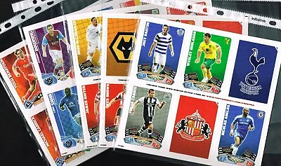 Topps MATCH ATTAX ☆ PROMO SHEETS OF 6 ☆ Football Cards • £2.99